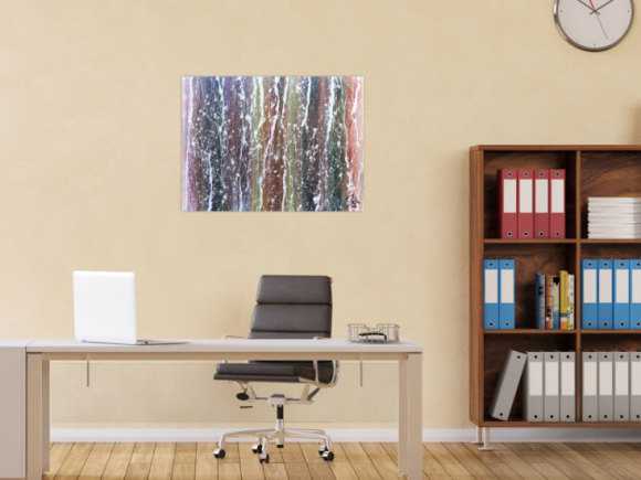 Buntes Acrylgemälde modern und abstrakt