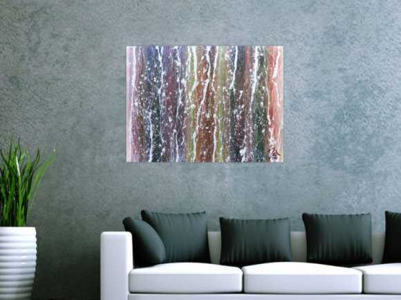 Buntes Acrylgemälde modern und abstrakt