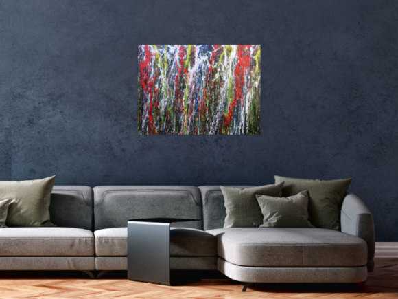 Buntes Acrylbild abstrakt modern mit vielen Farben