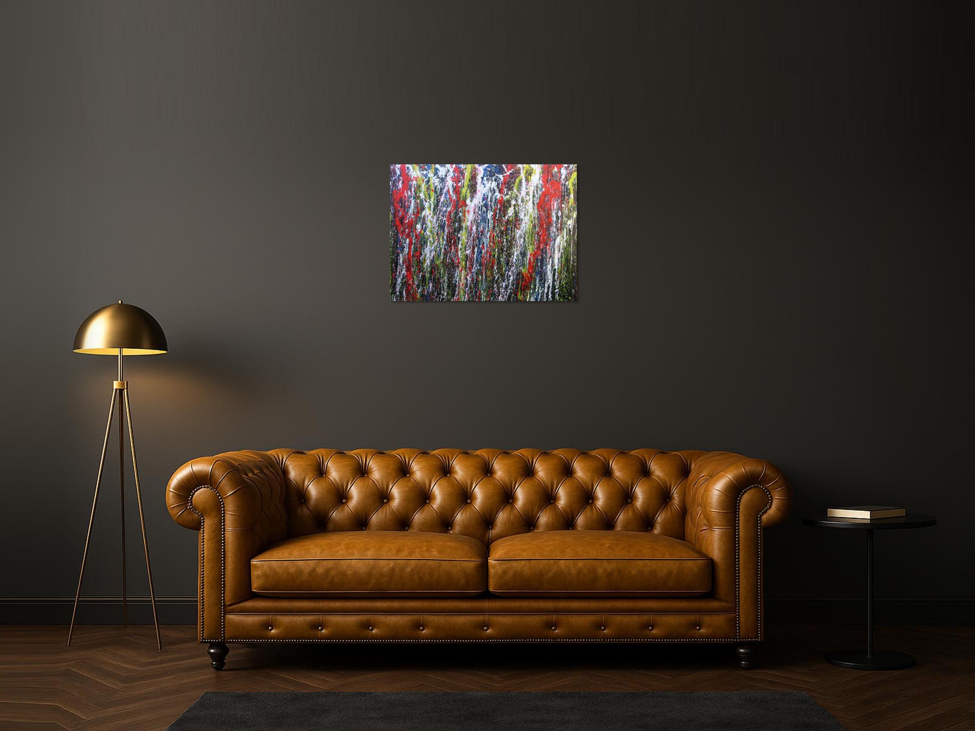 Buntes Acrylbild abstrakt modern mit vielen Farben