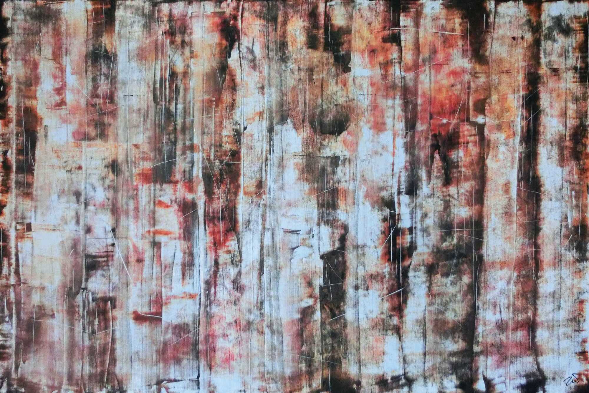 Abstraktes Acrylbild 