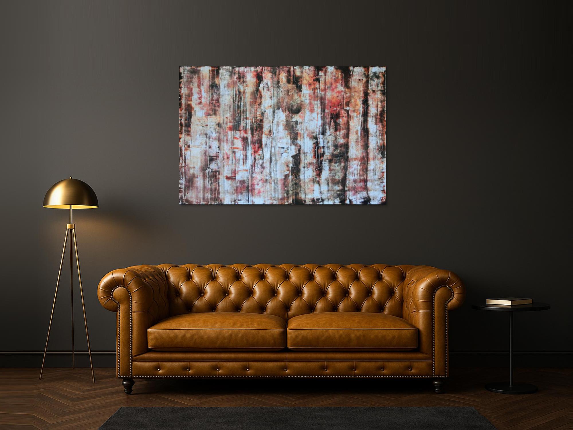 Abstraktes Acrylbild 