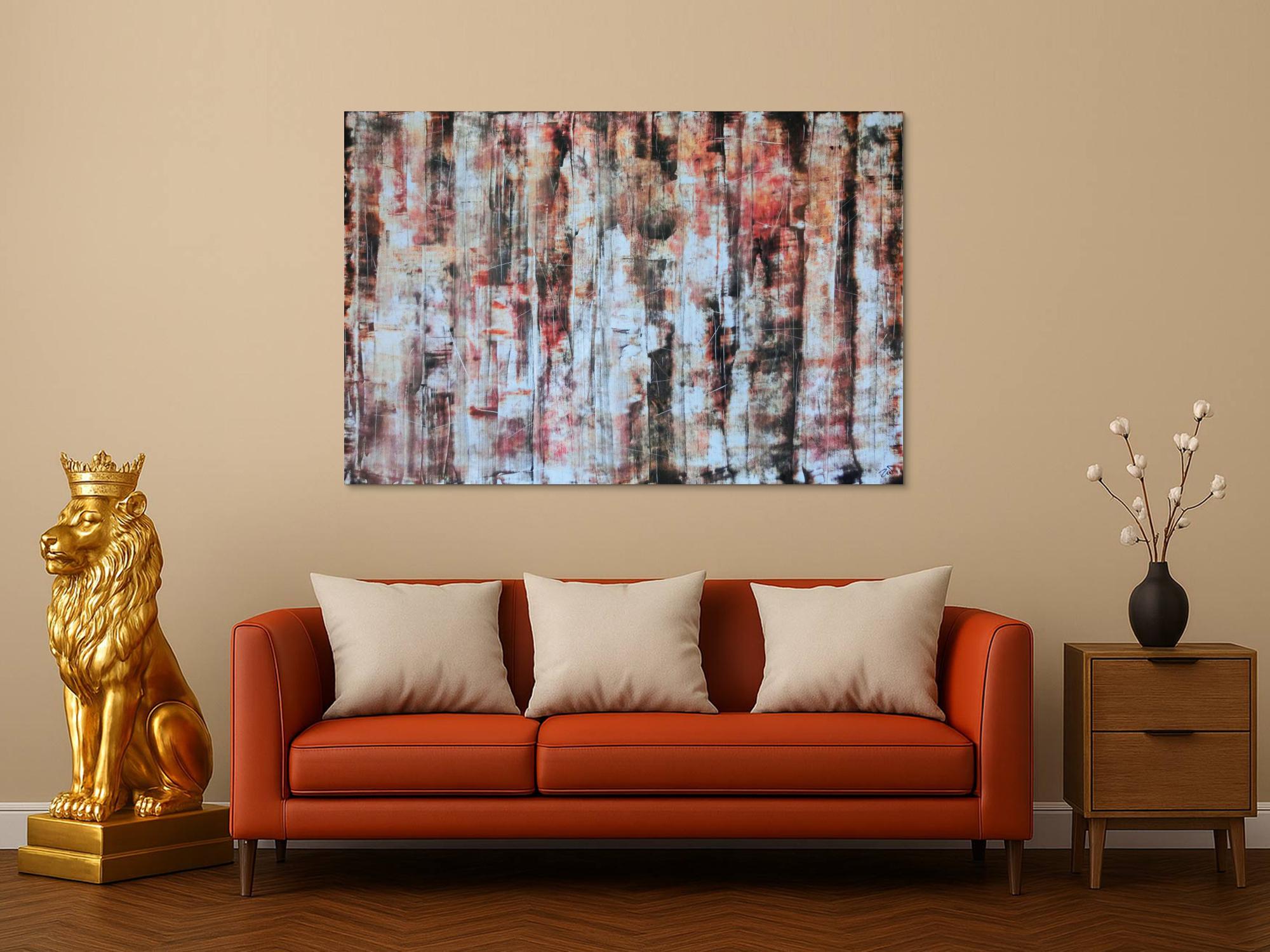 Abstraktes Acrylbild 