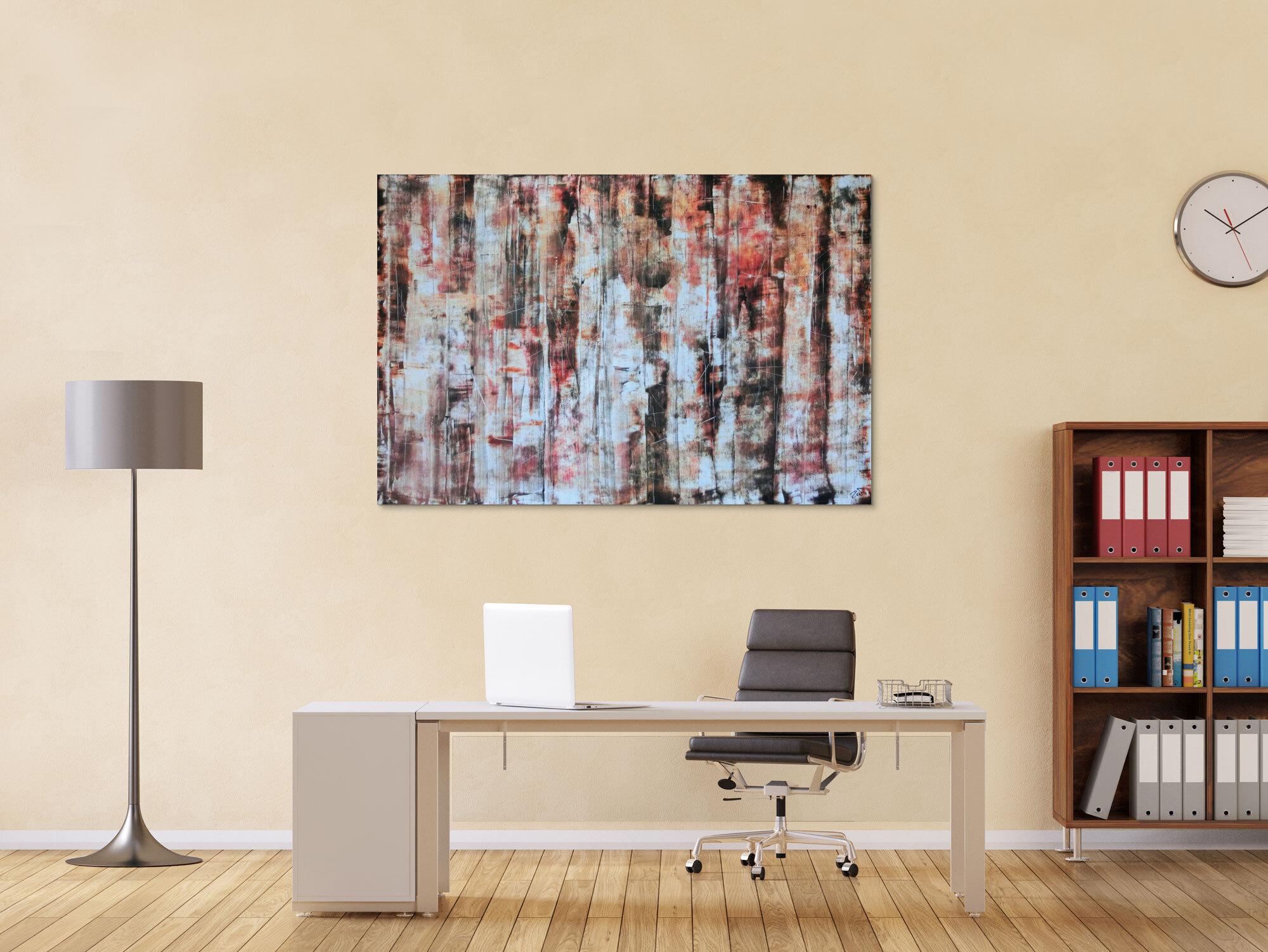 Abstraktes Acrylbild 