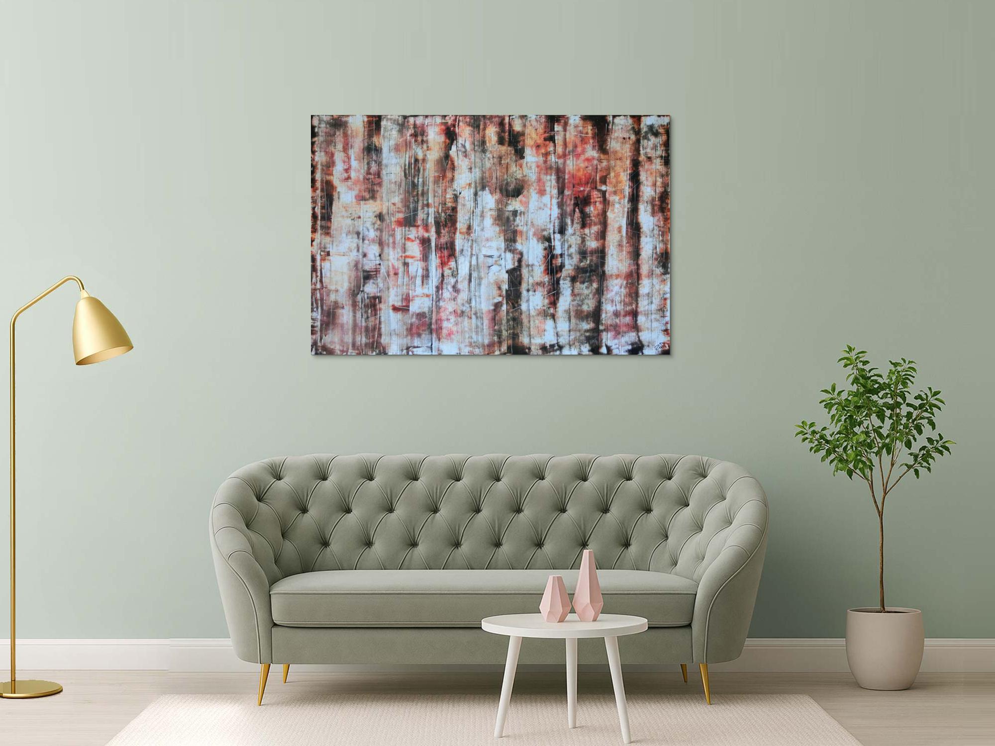 Abstraktes Acrylbild 