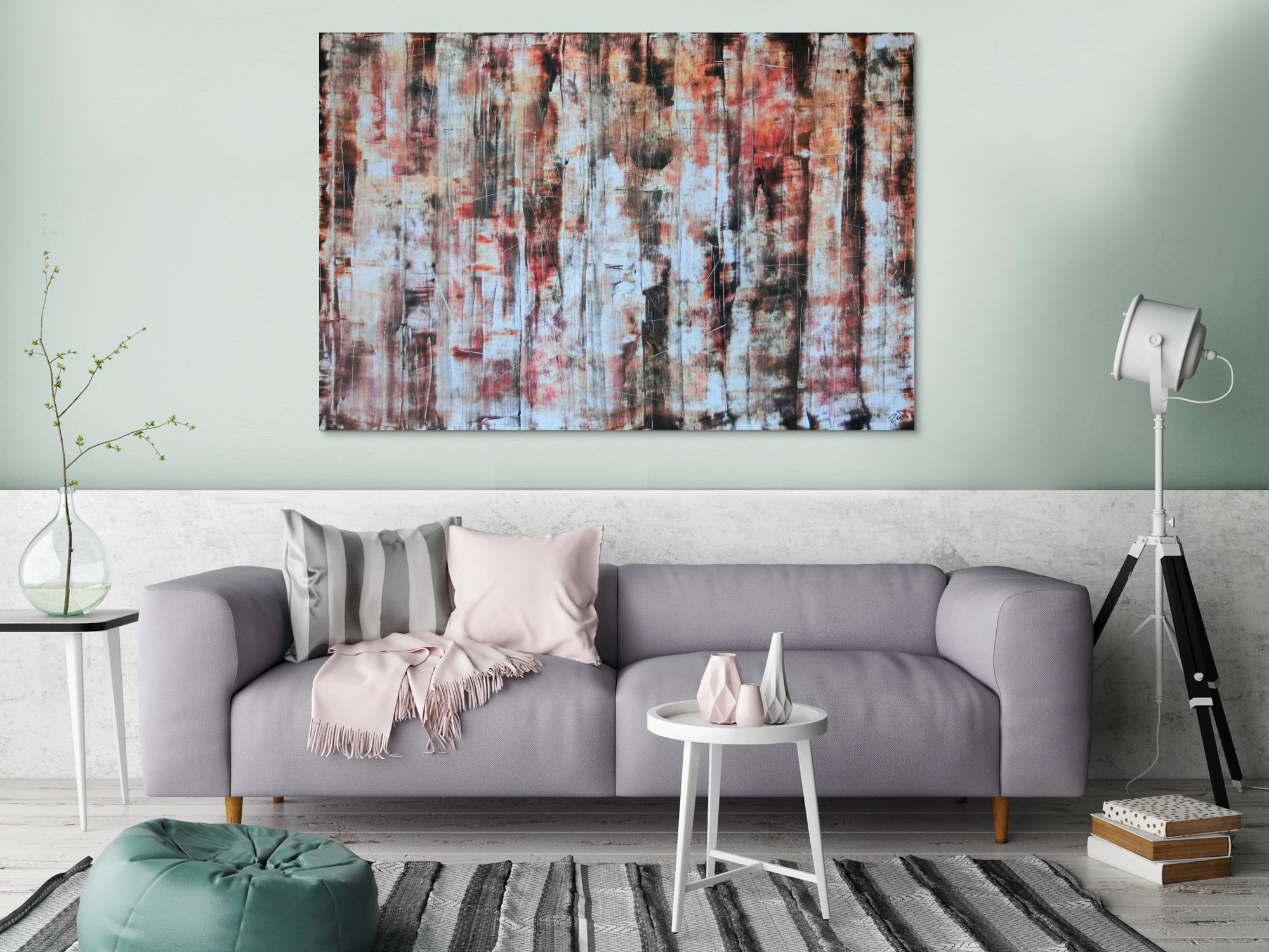 Abstraktes Acrylbild 