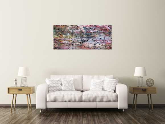 Modernes abstraktes Gemälde aus Acryl bunt