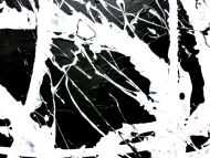 Detailaufnahme Abstraktes Acrylgemälde in schwarz weiß sehr modern und schlicht
