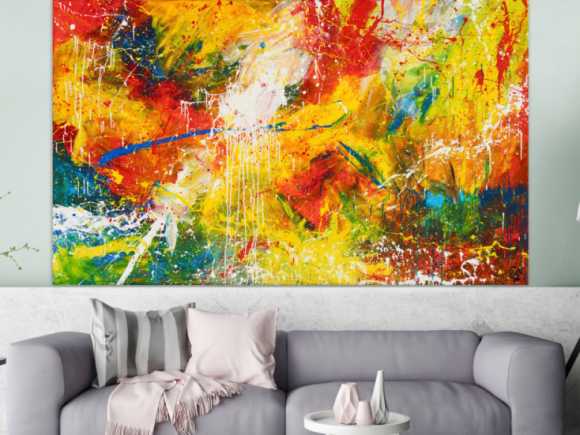 Kunstdruck Ausschnitt erstellen abstraktes Gemälde Nr. 550