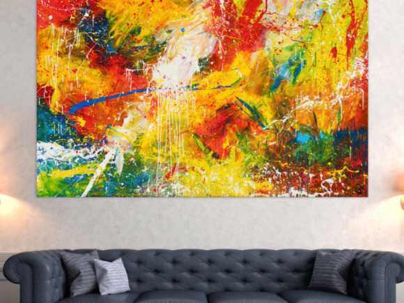 Kunstdruck auf Leinwand abstraktes Gemälde Nr. 550