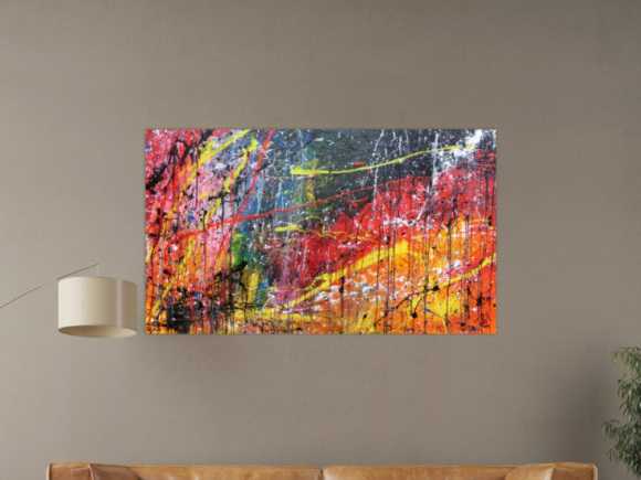 Kunstdruck Ausschnitt erstellen abstraktes Gemälde Nr. 562