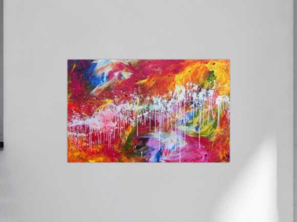 Kunstdruck Ausschnitt erstellen abstraktes Gemälde Nr. 570