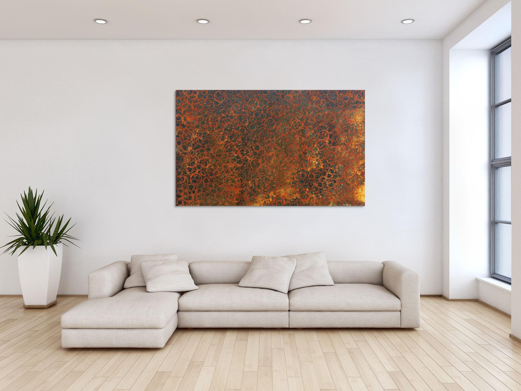 Gemälde aus echtem Rost modern abstrakt