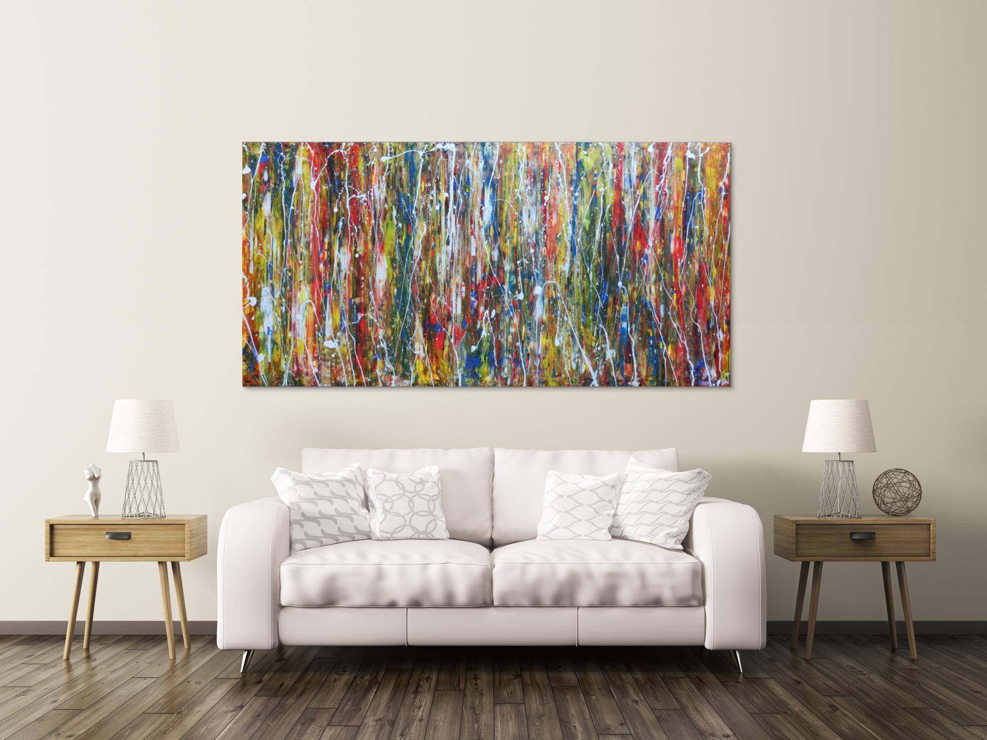 Abstraktes Acrylbild