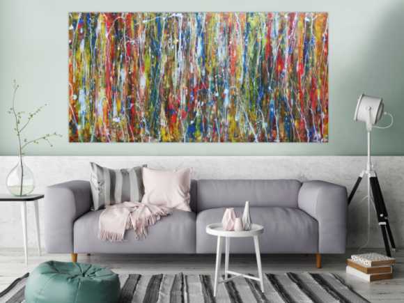 Abstraktes Acrylbild