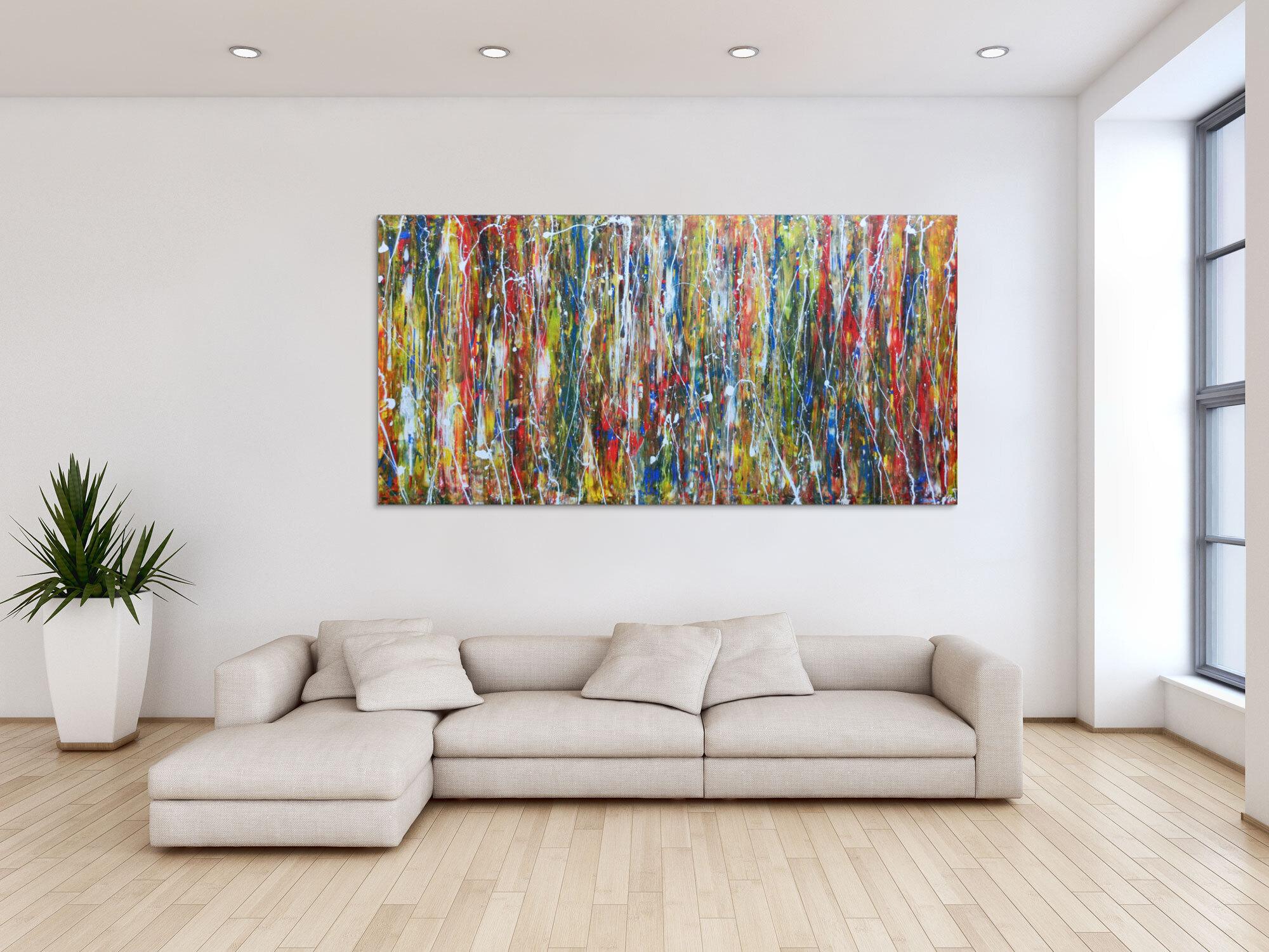 Abstraktes Acrylbild