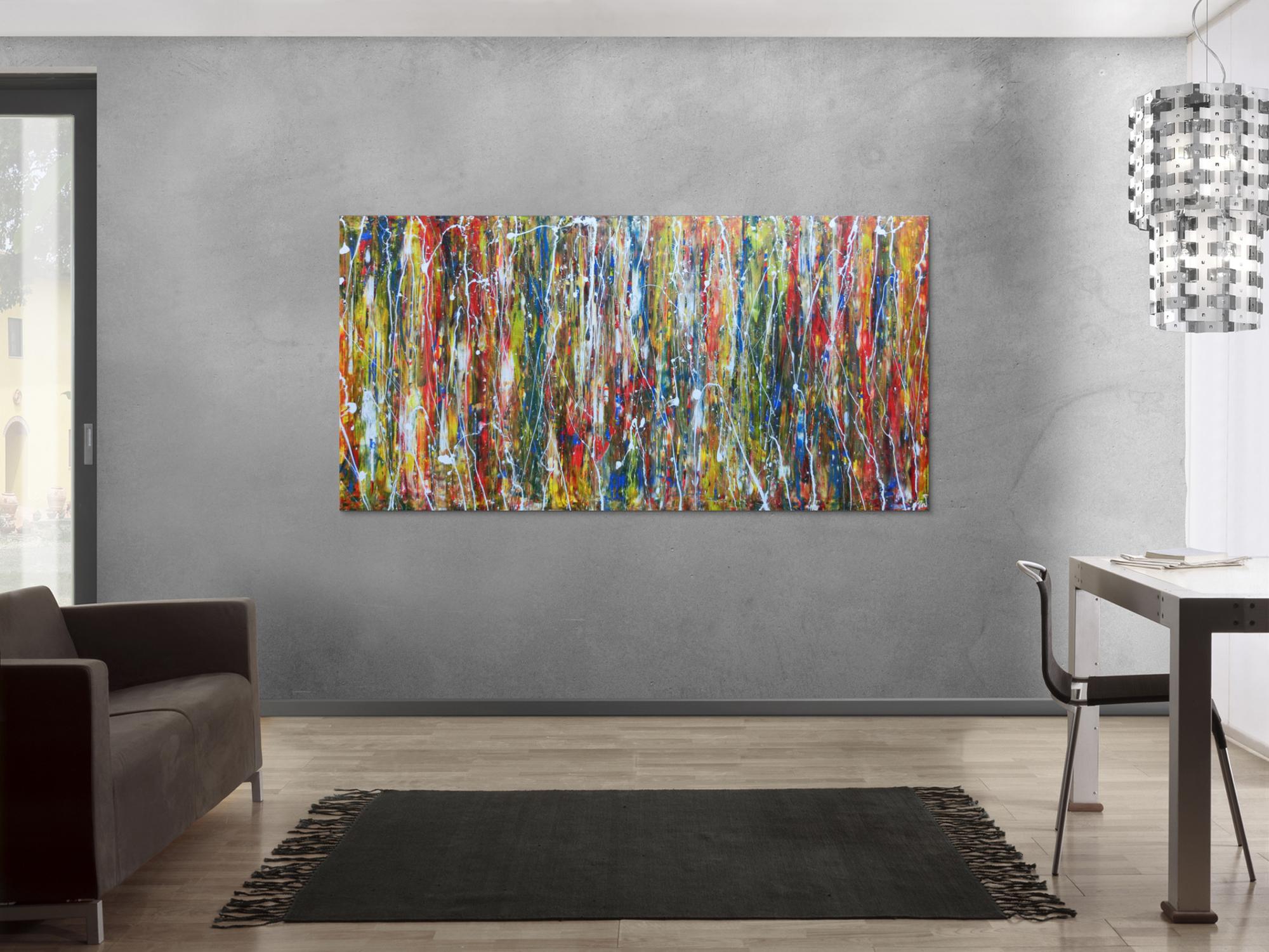 Abstraktes Acrylbild