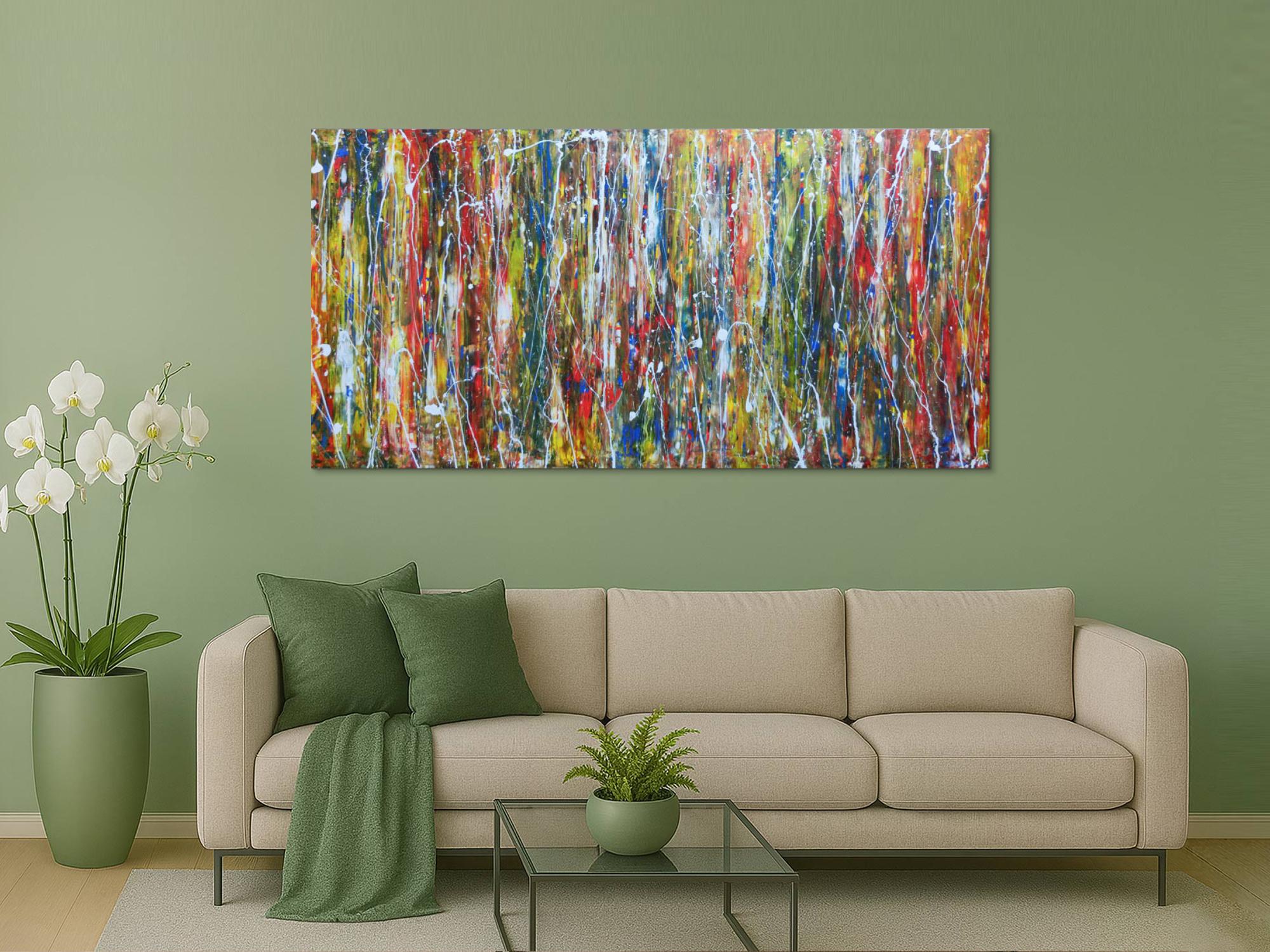 Abstraktes Acrylbild