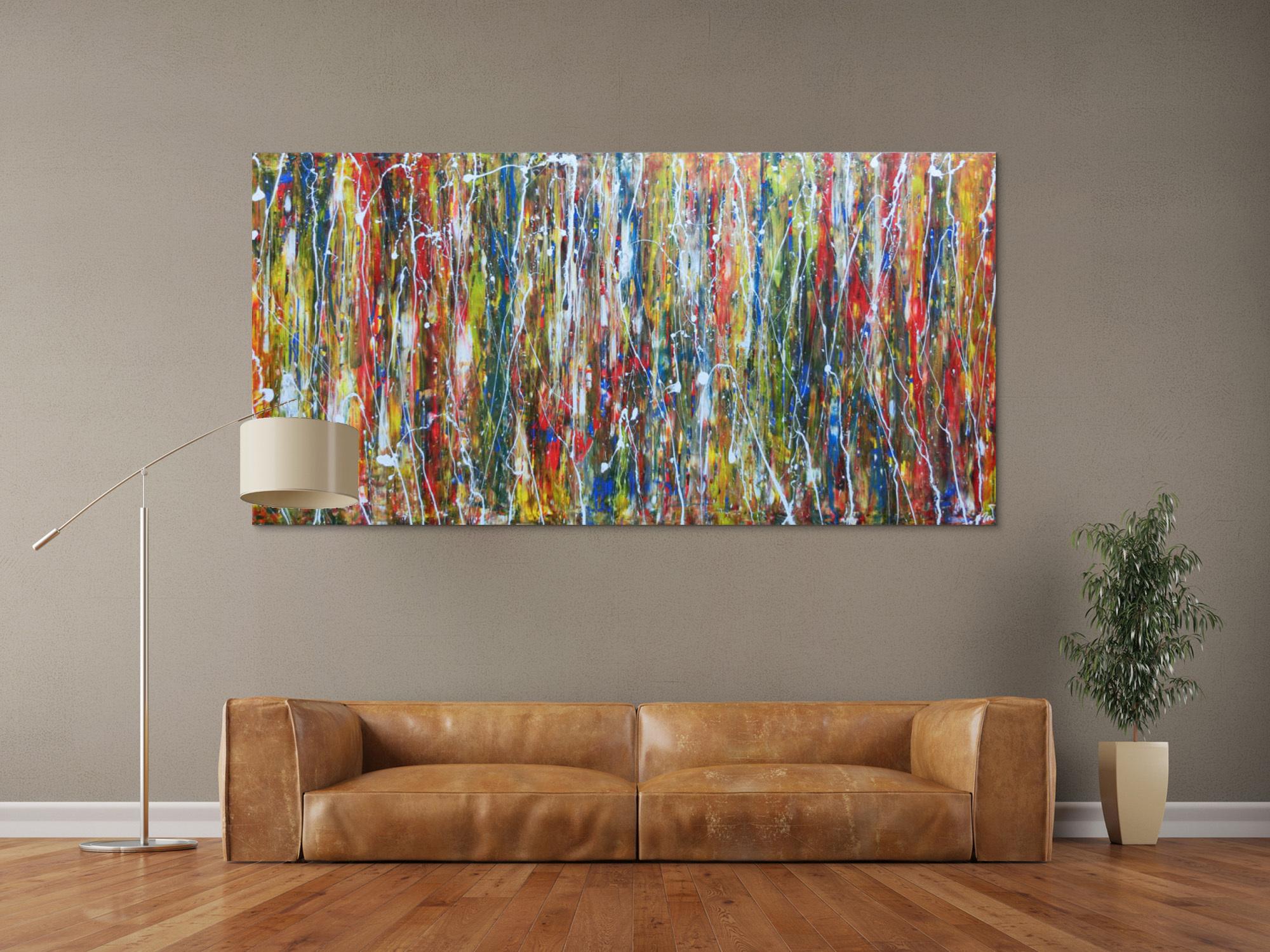 Abstraktes Acrylbild