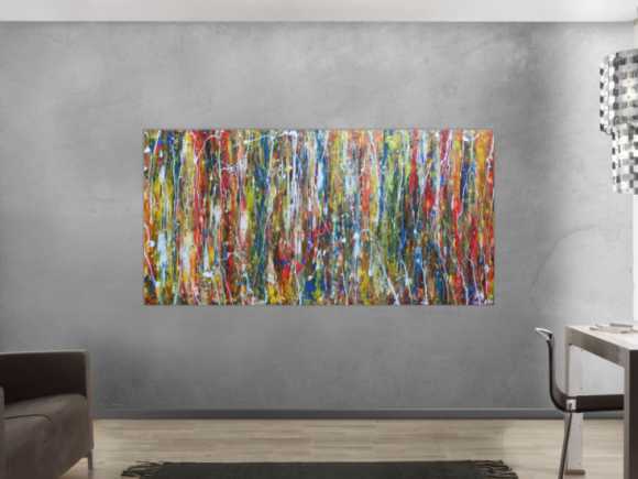 Abstraktes Acrylbild