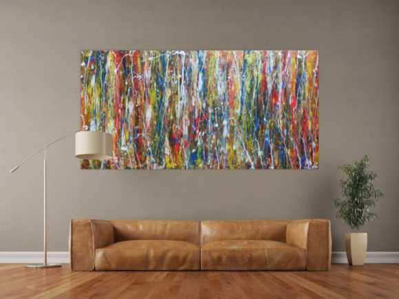 Abstraktes Acrylbild