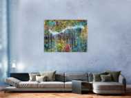 Abstraktes Acrylgemälde modern bunt zeitgenössisch
