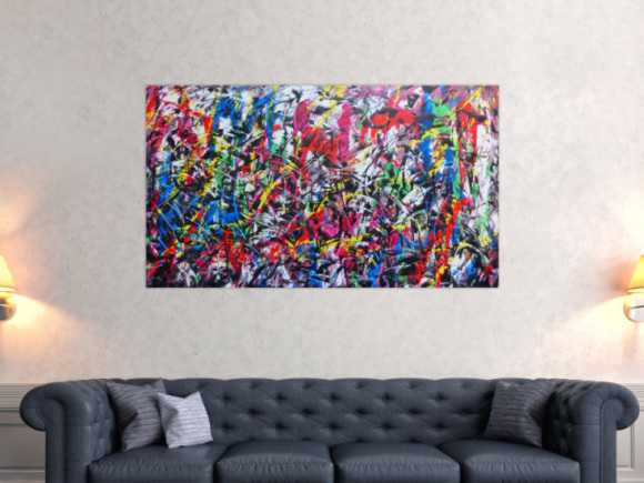 Kunstdruck Ausschnitt erstellen abstraktes Gemälde Nr. 587