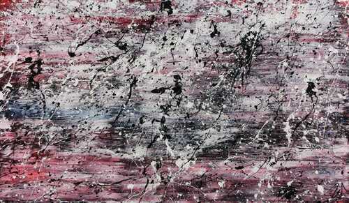 Schlichtes abstraktes Gemälde modern hell freundlich