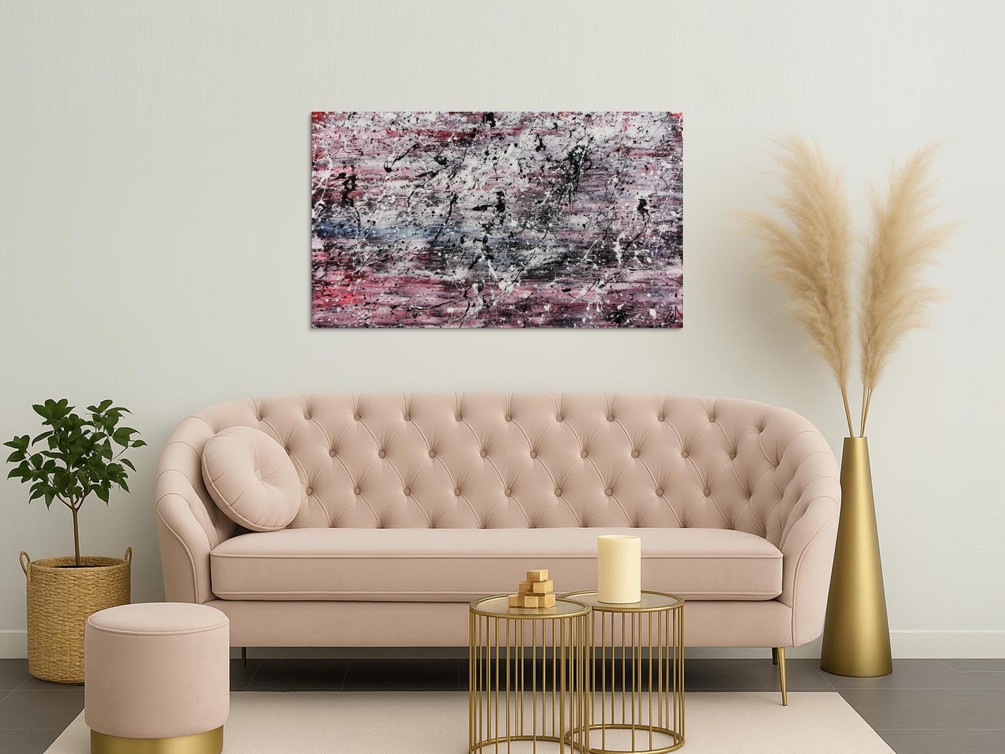 Schlichtes abstraktes Gemälde modern hell freundlich