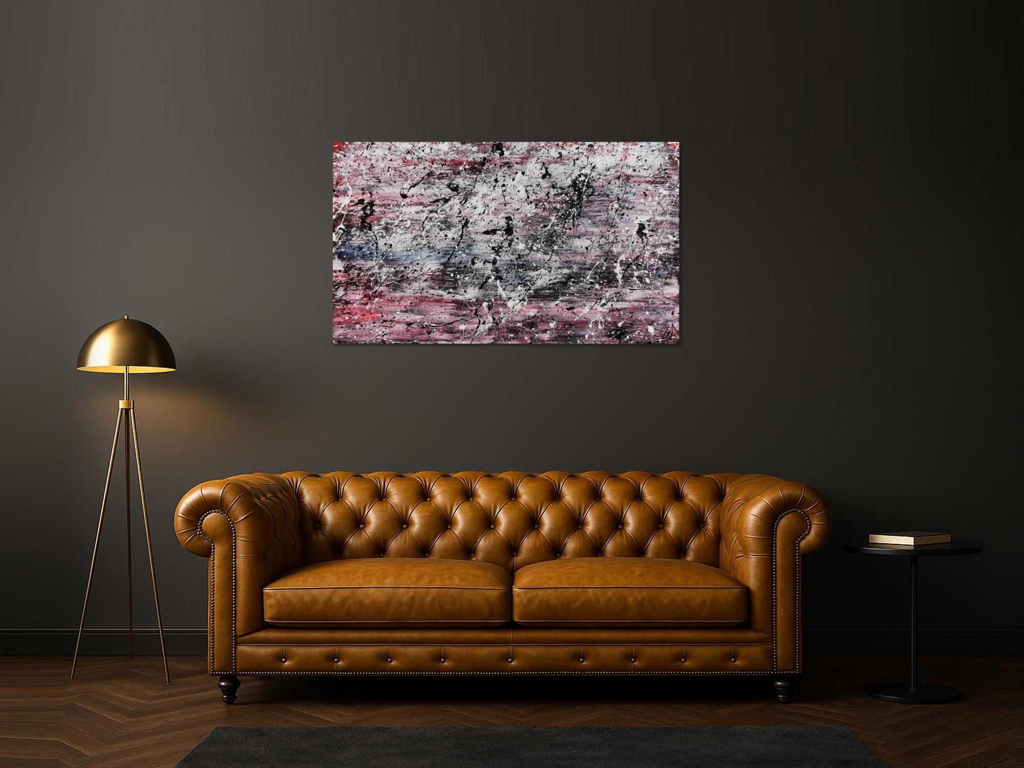 Schlichtes abstraktes Gemälde modern hell freundlich