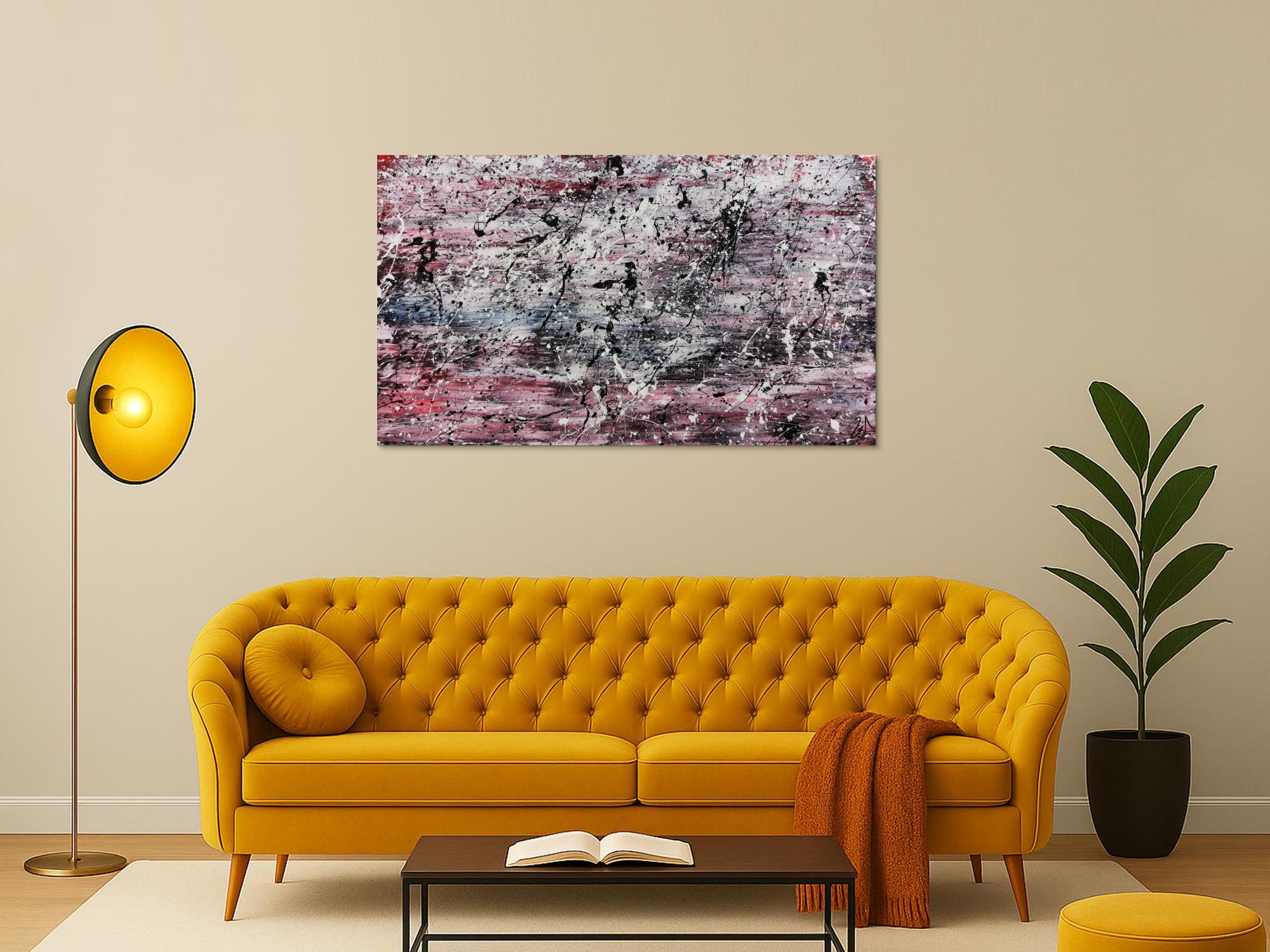 Schlichtes abstraktes Gemälde modern hell freundlich