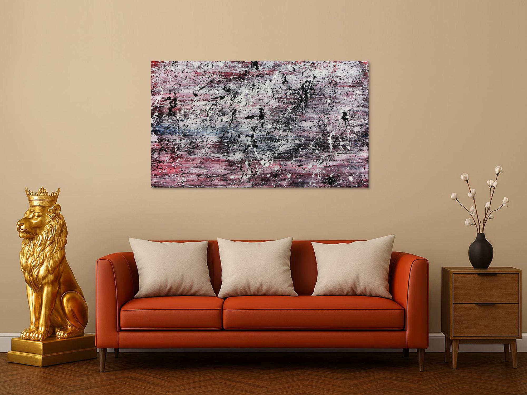 Schlichtes abstraktes Gemälde modern hell freundlich