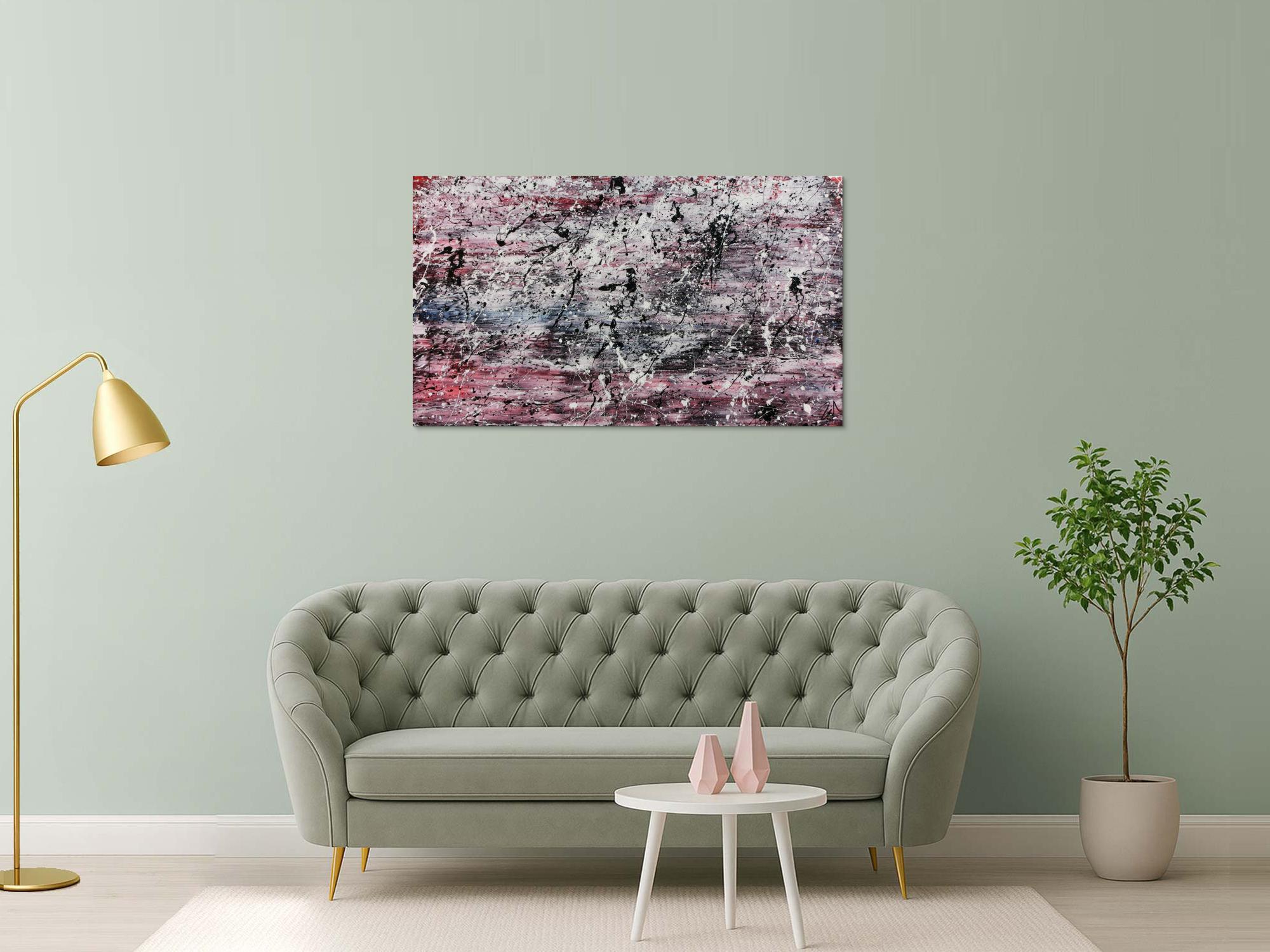 Schlichtes abstraktes Gemälde modern hell freundlich