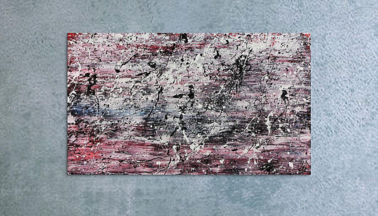 Schlichtes abstraktes Gemälde modern hell freundlich