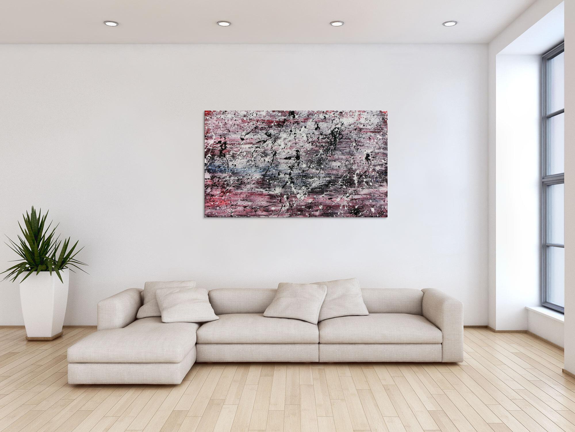 Schlichtes abstraktes Gemälde modern hell freundlich