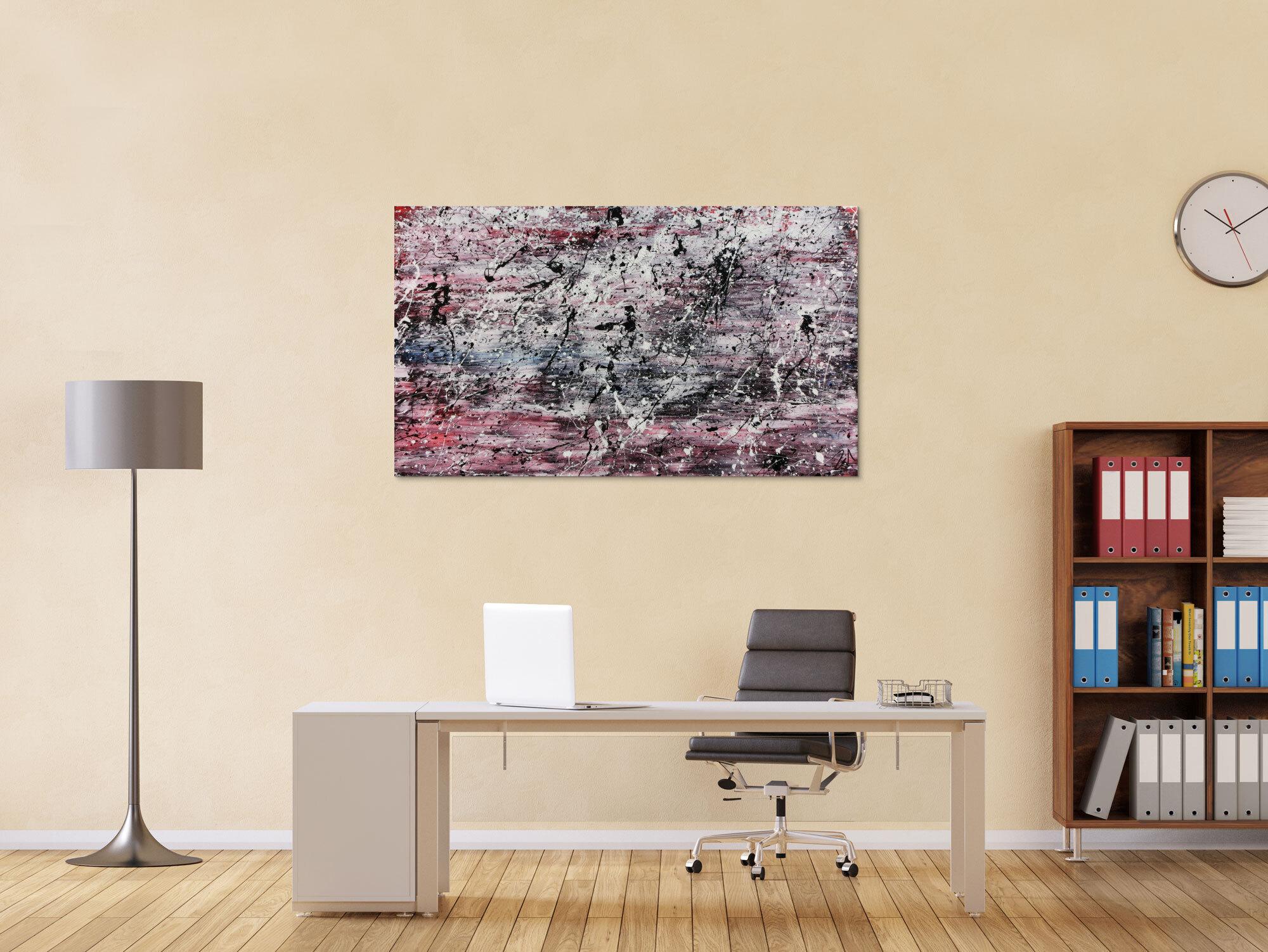 Schlichtes abstraktes Gemälde modern hell freundlich