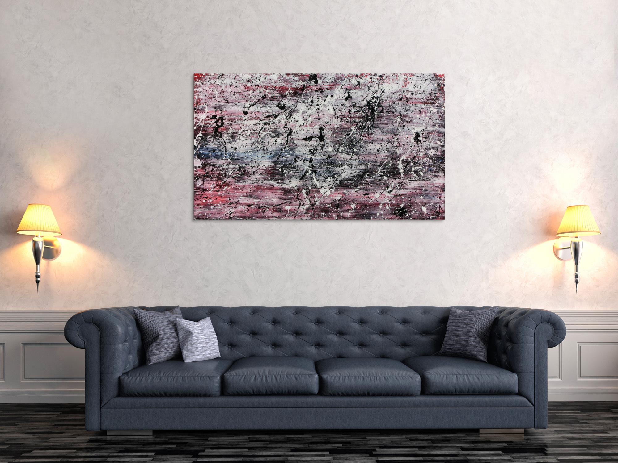 Schlichtes abstraktes Gemälde modern hell freundlich