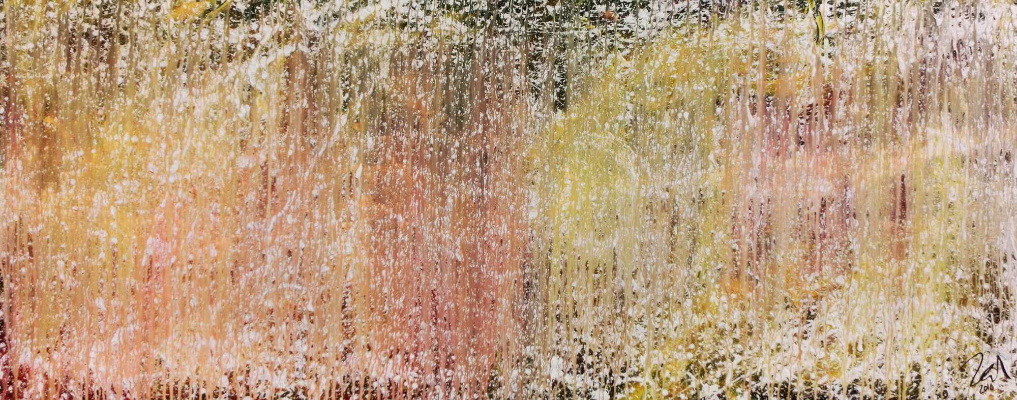 Helles und schlichtes zeitgenössisches Gemälde abstrakt modern