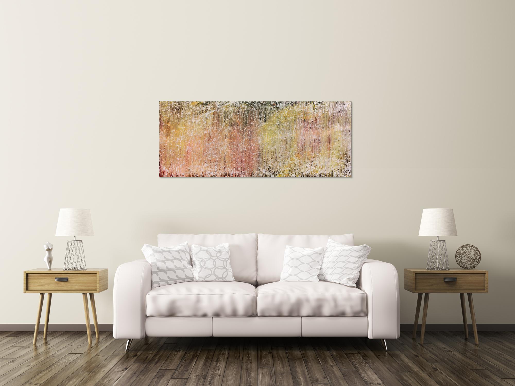 Helles und schlichtes zeitgenössisches Gemälde abstrakt modern