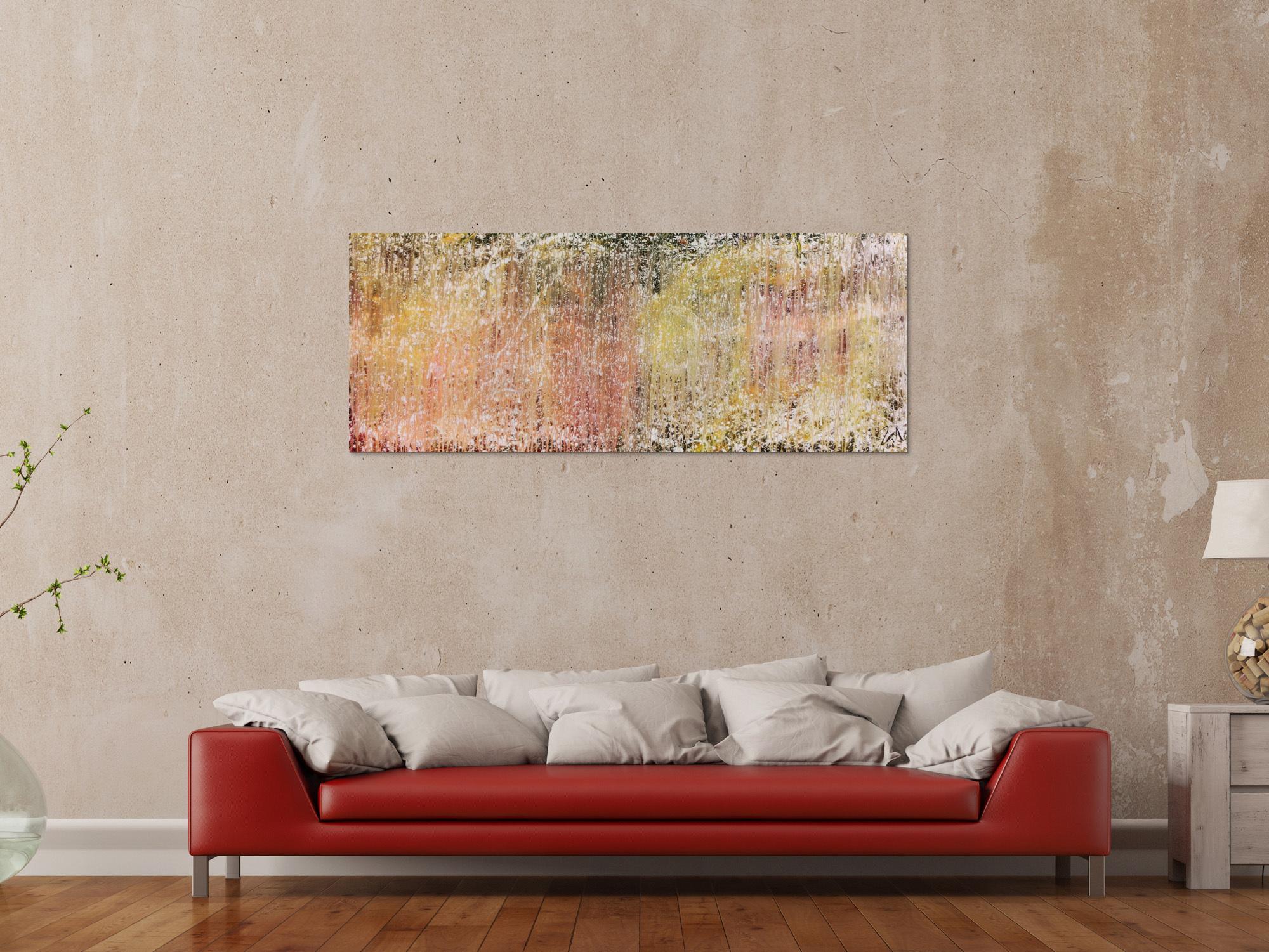 Helles und schlichtes zeitgenössisches Gemälde abstrakt modern