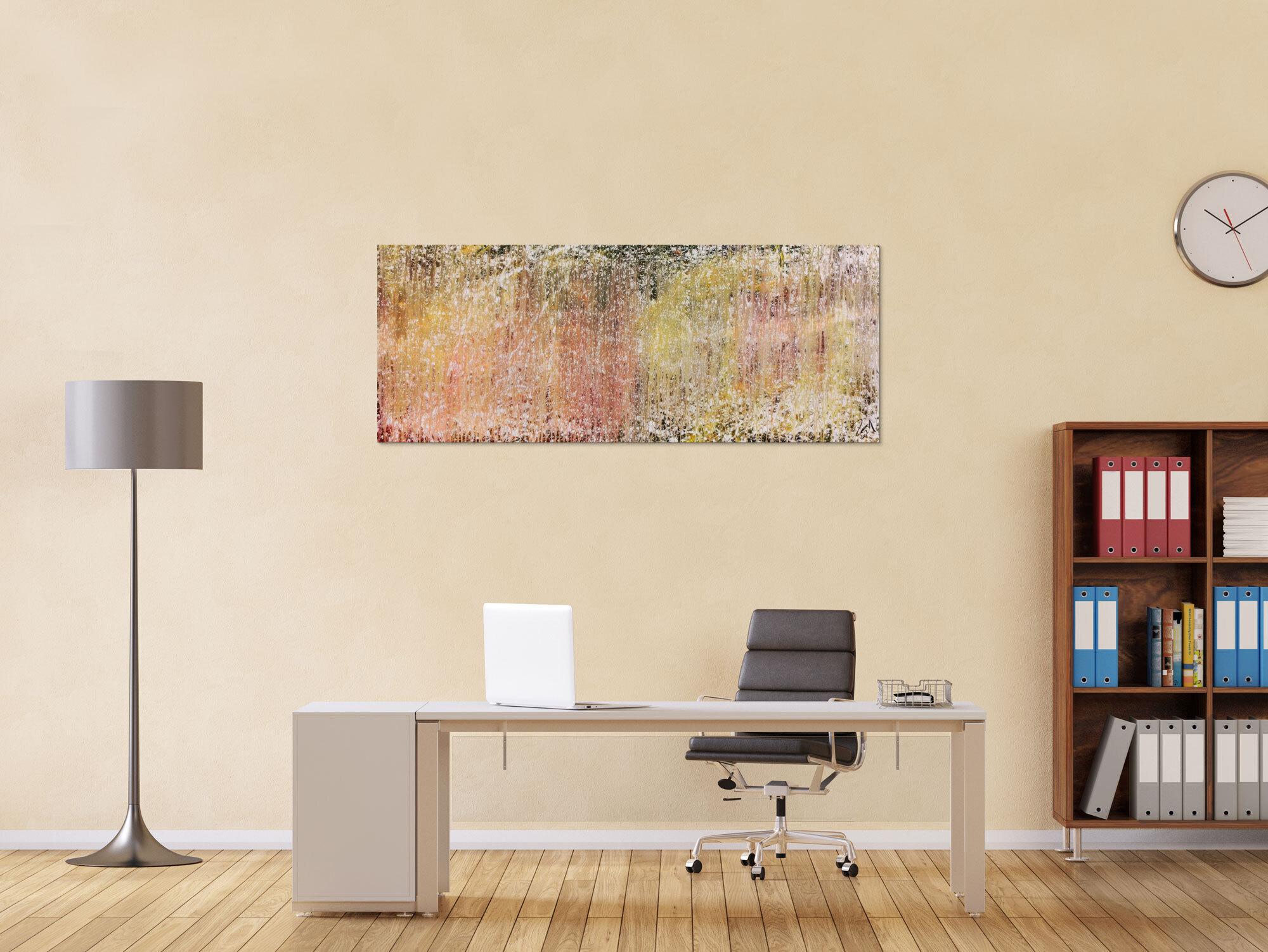 Helles und schlichtes zeitgenössisches Gemälde abstrakt modern