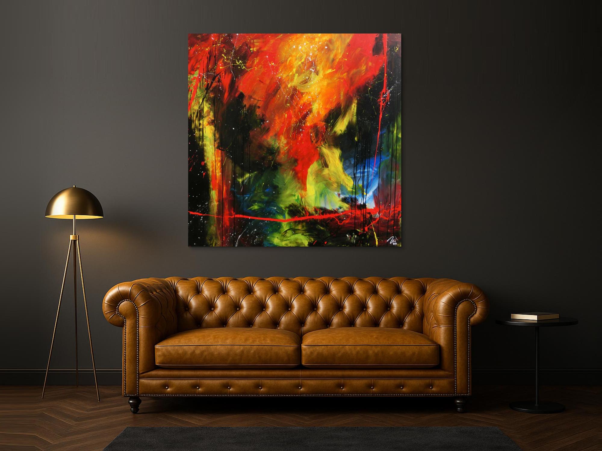 Sehr modernes abstraktes Gemälde zeitgenössiche Malerei