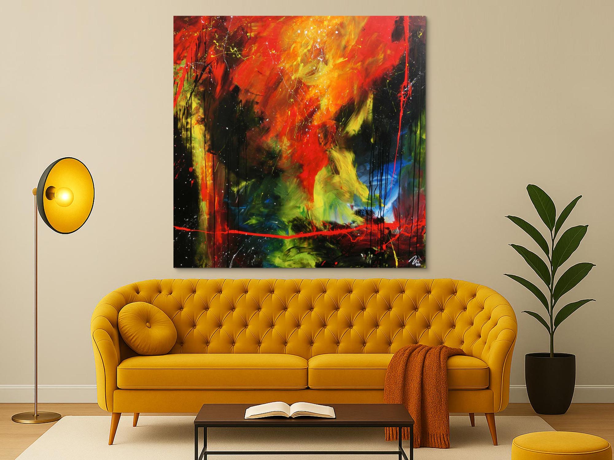 Sehr modernes abstraktes Gemälde zeitgenössiche Malerei