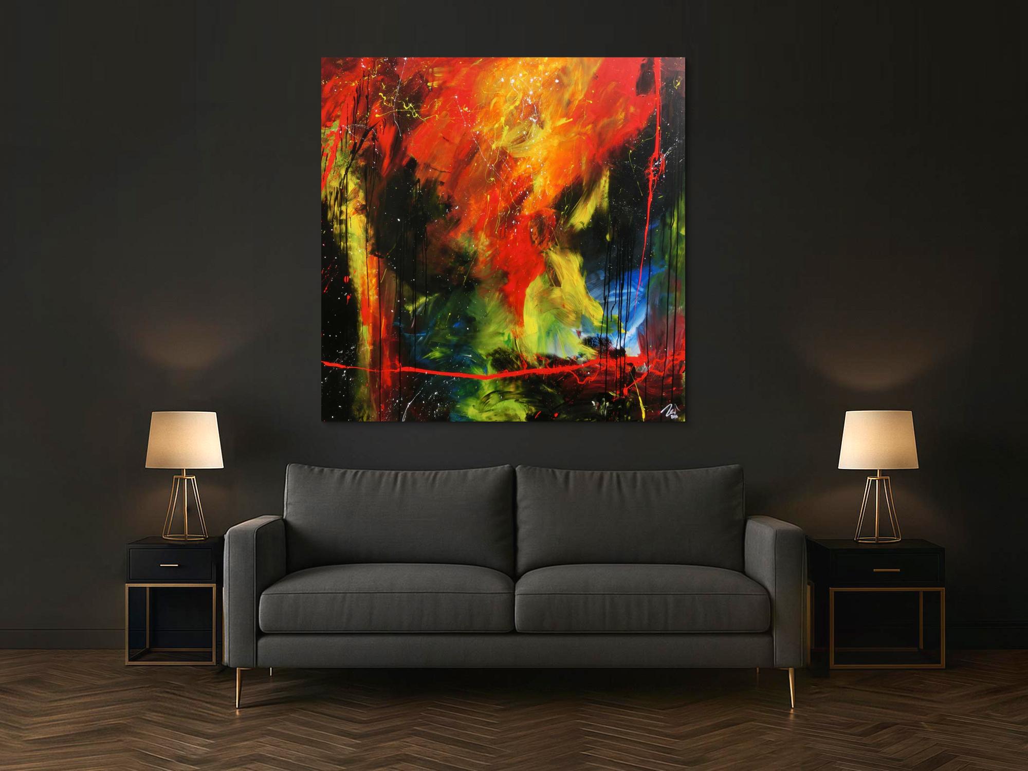 Sehr modernes abstraktes Gemälde zeitgenössiche Malerei