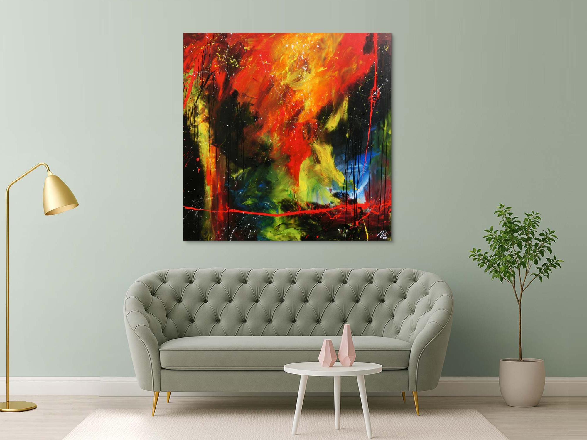 Sehr modernes abstraktes Gemälde zeitgenössiche Malerei