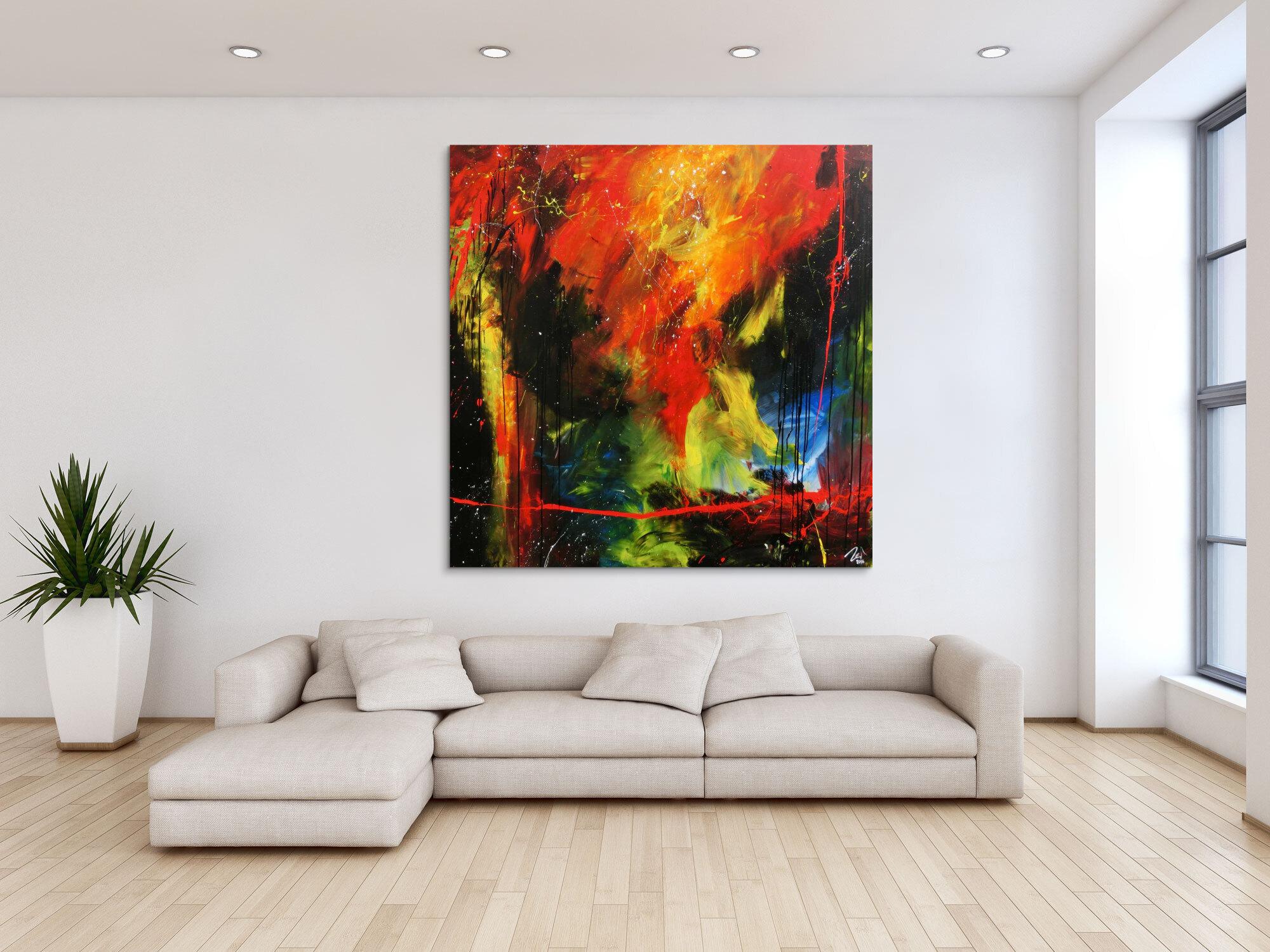 Sehr modernes abstraktes Gemälde zeitgenössiche Malerei