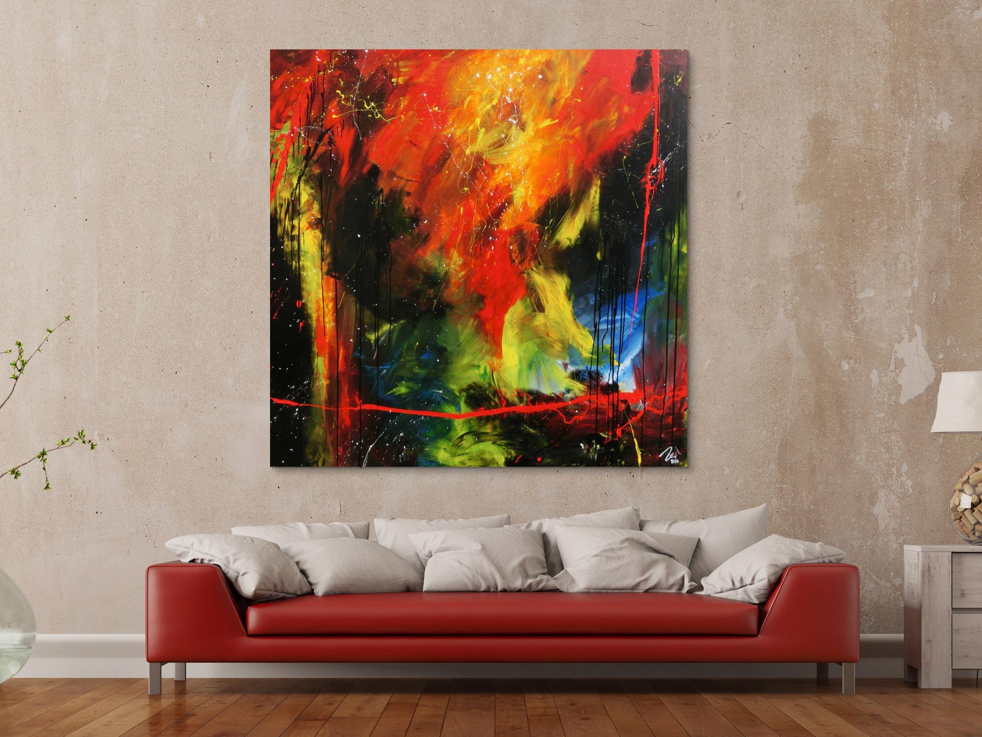 Sehr modernes abstraktes Gemälde zeitgenössiche Malerei