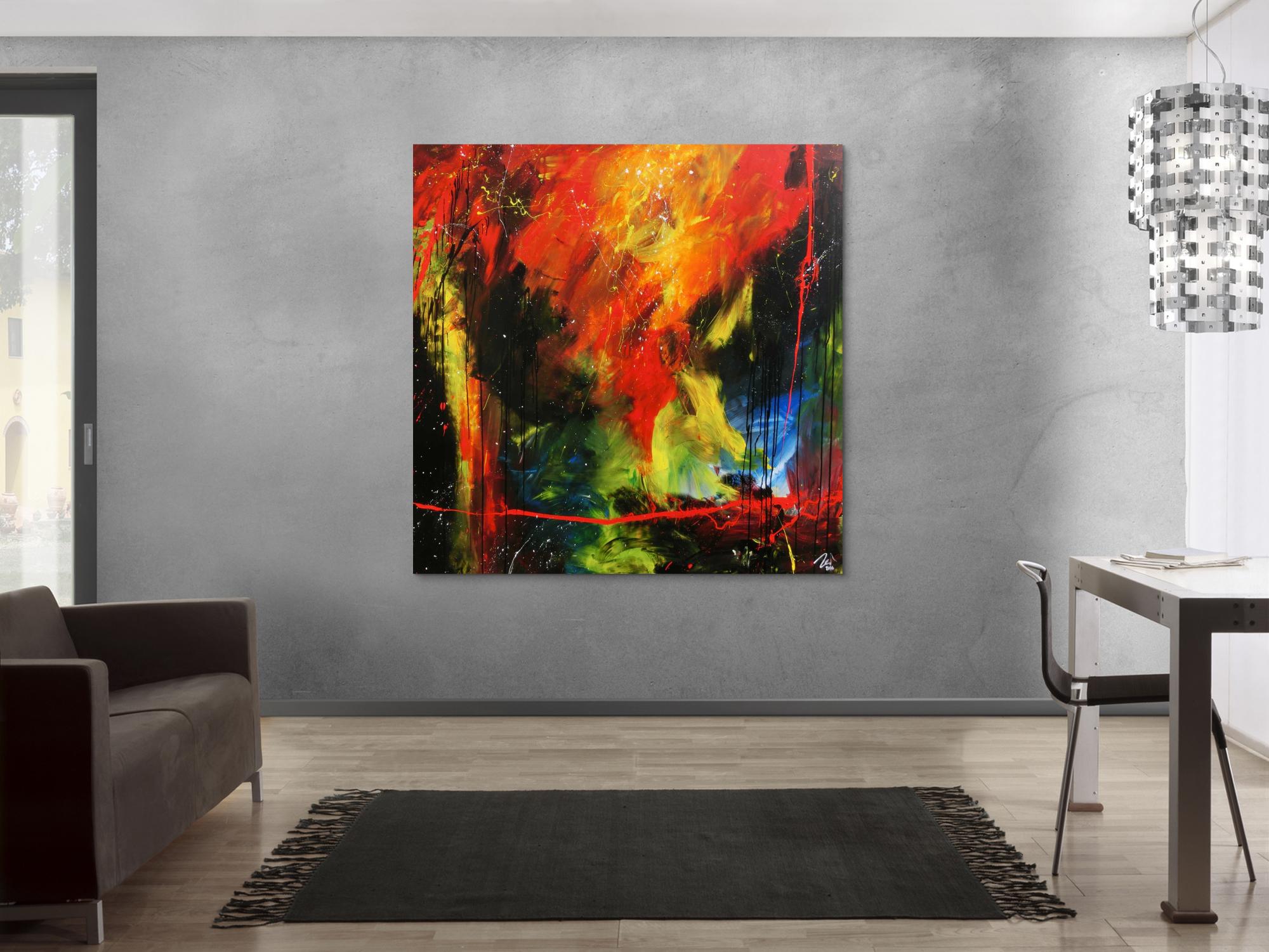 Sehr modernes abstraktes Gemälde zeitgenössiche Malerei