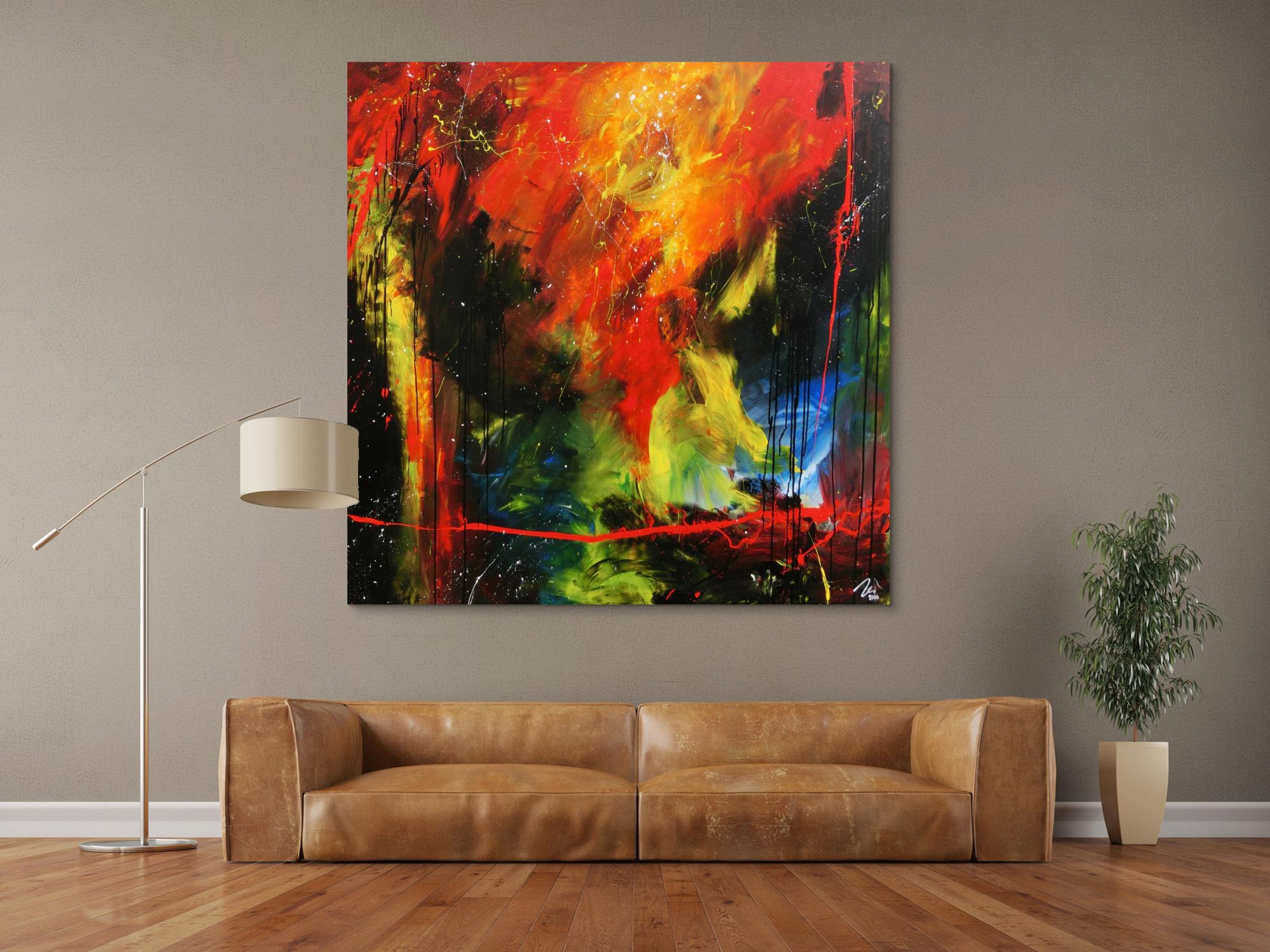 Sehr modernes abstraktes Gemälde zeitgenössiche Malerei