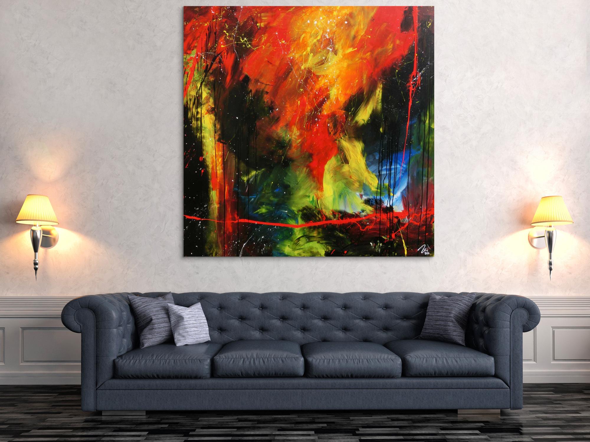 Sehr modernes abstraktes Gemälde zeitgenössiche Malerei